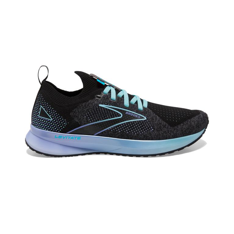 Brooks Levitate StealthFit 5 Energy-Return Womens Road Running Shoes - Bluefish/Cornflower/Black - I